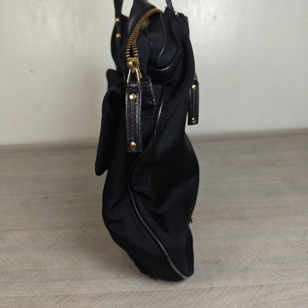 Jean Pierre Klifa For Anteprima-Nueve Black Nylon Shopper Tote Bag Large - Picture 9 of 10